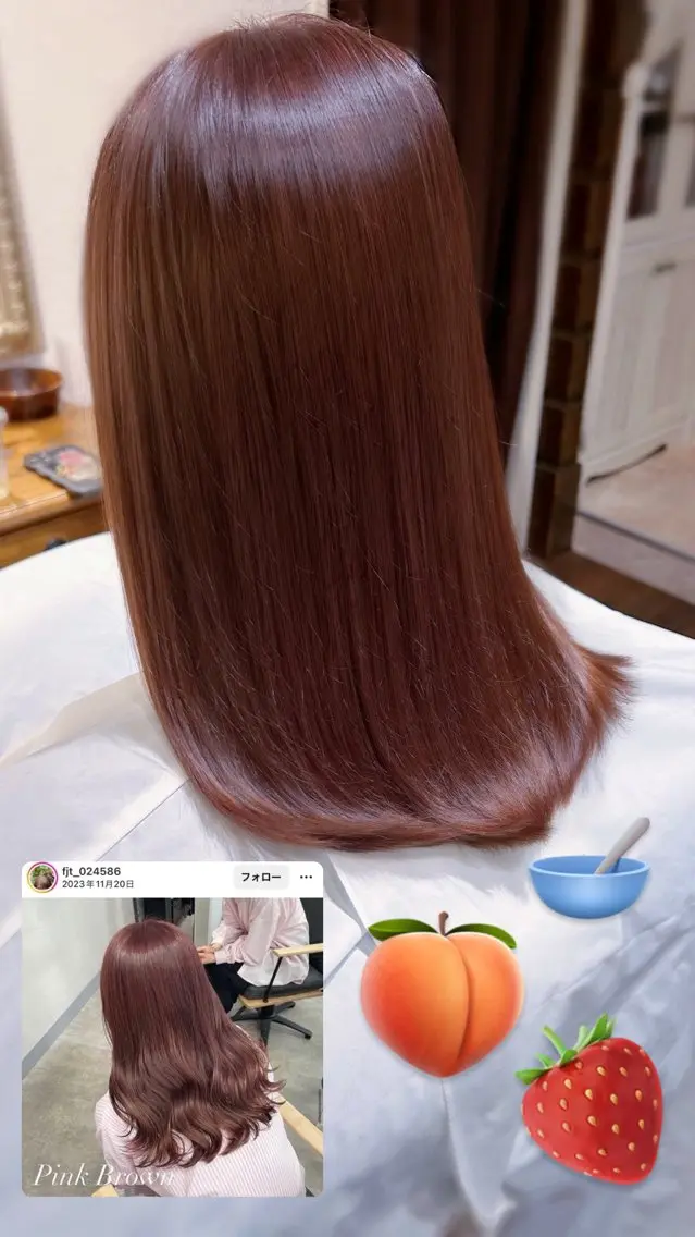 ミディアム カラー 柔らか垢抜けｶﾗｰと ｶｯﾄ🫧ASUKAのヘアスタイル