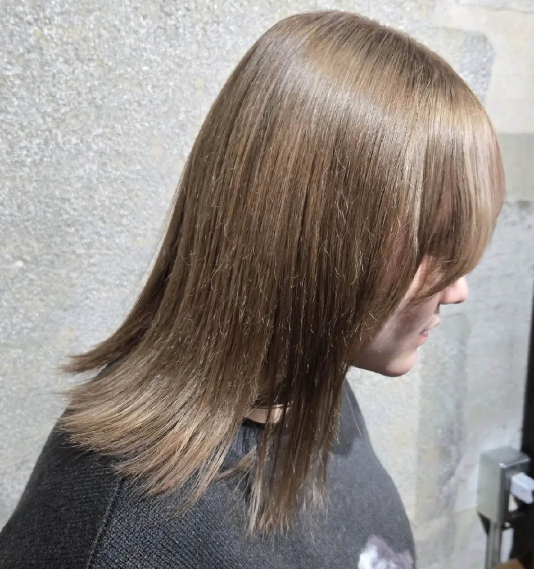 カラー 艶髪縮毛矯正×透明感 カラー◎mikuのヘアスタイル