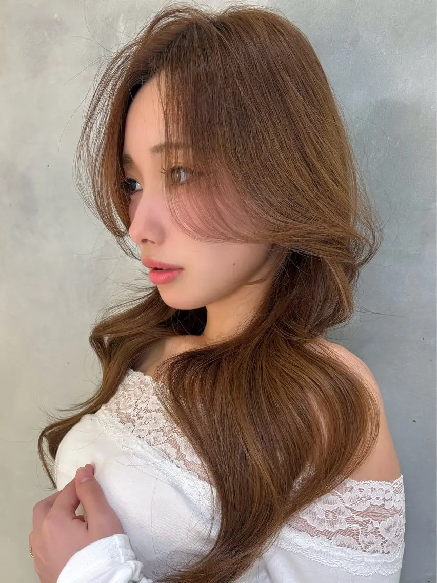 ロング カット ヘアカラー トリートメント 仙台I韓国レイヤー I髪質改善I伊藤拓海のヘアスタイル