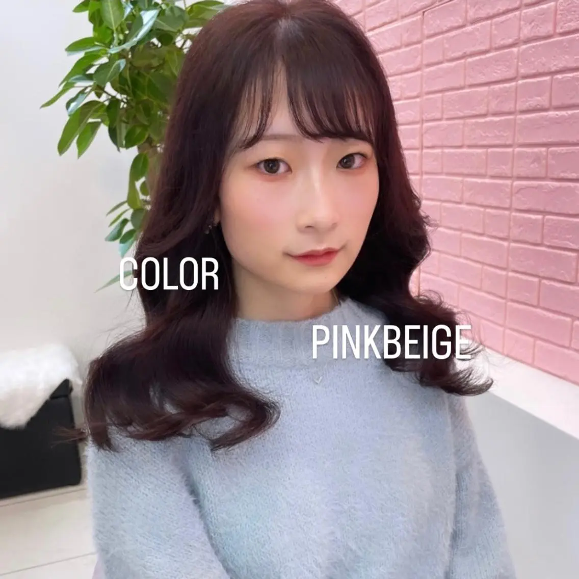 セミロング カラー ヘアカラー トリートメント エクステ🩵ブリーチ 韓国ヘア🩵KAEのヘアスタイル