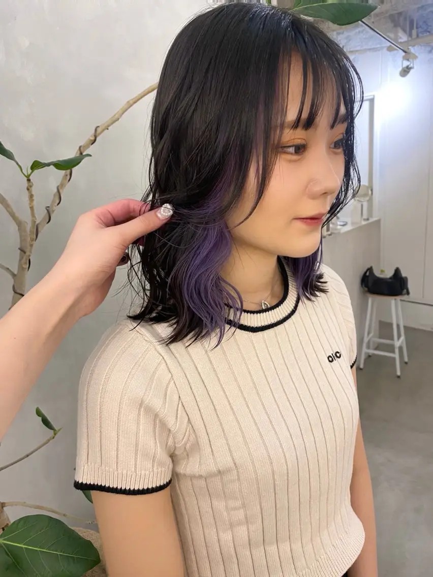 セミロング カット ヘアカラー トリートメント 新宿🫧ボブ 特化🐕Amiのヘアスタイル