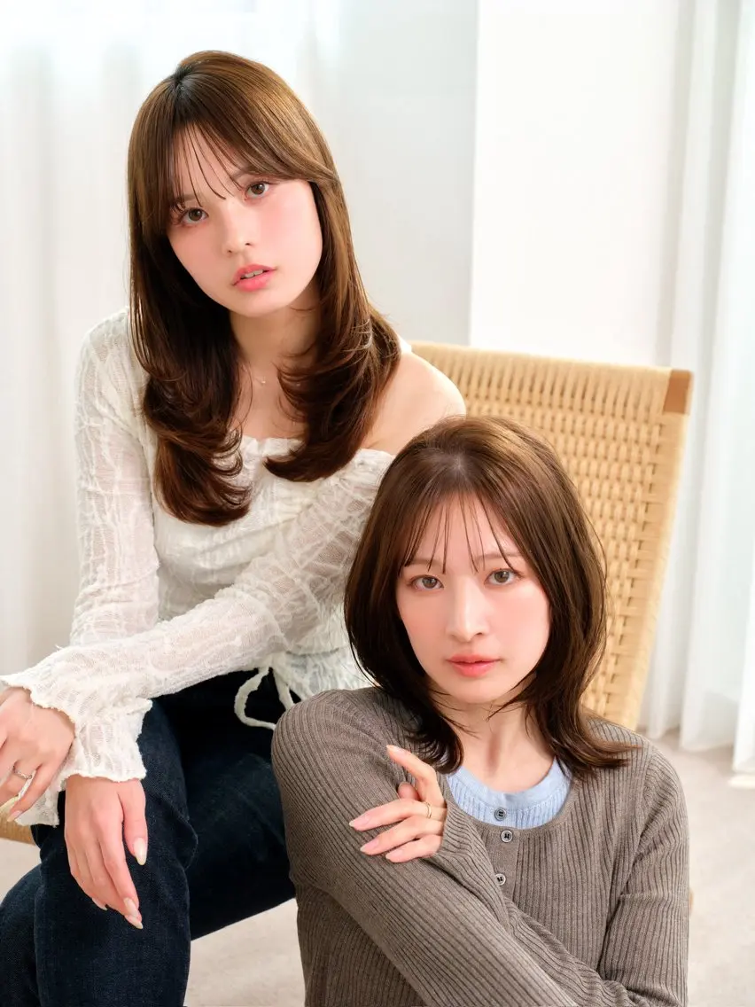 カラー manarino マリのヘアスタイル