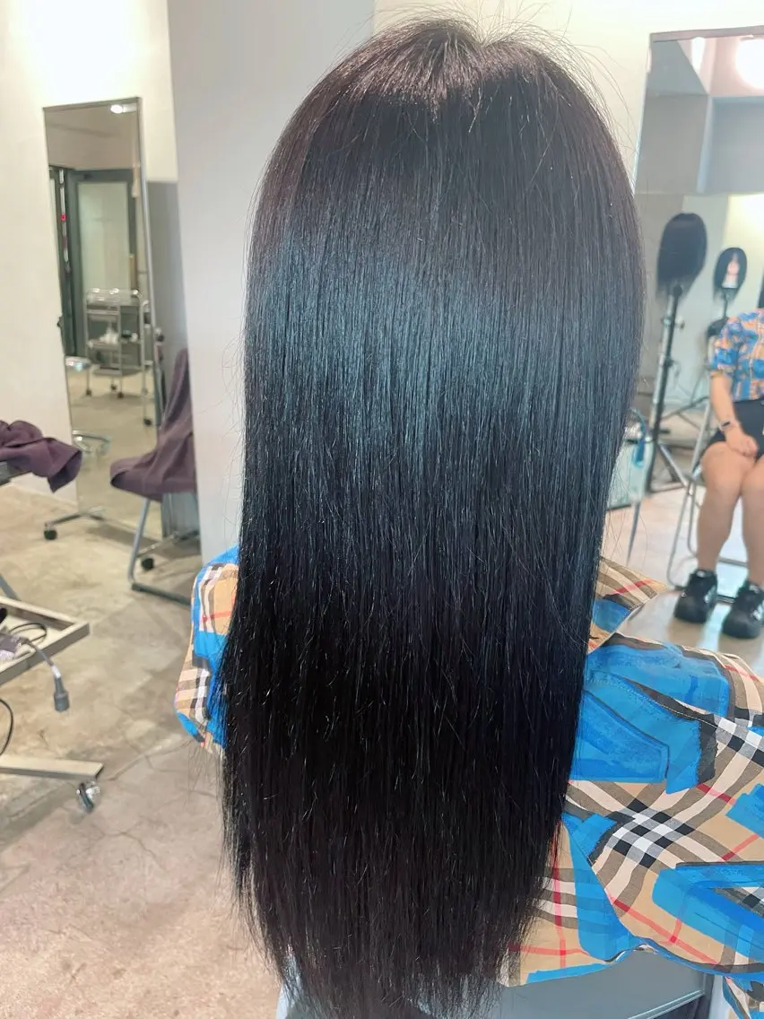 ロング トリートメント ヘアカラー mitchy モデル様募集中♪のヘアスタイル