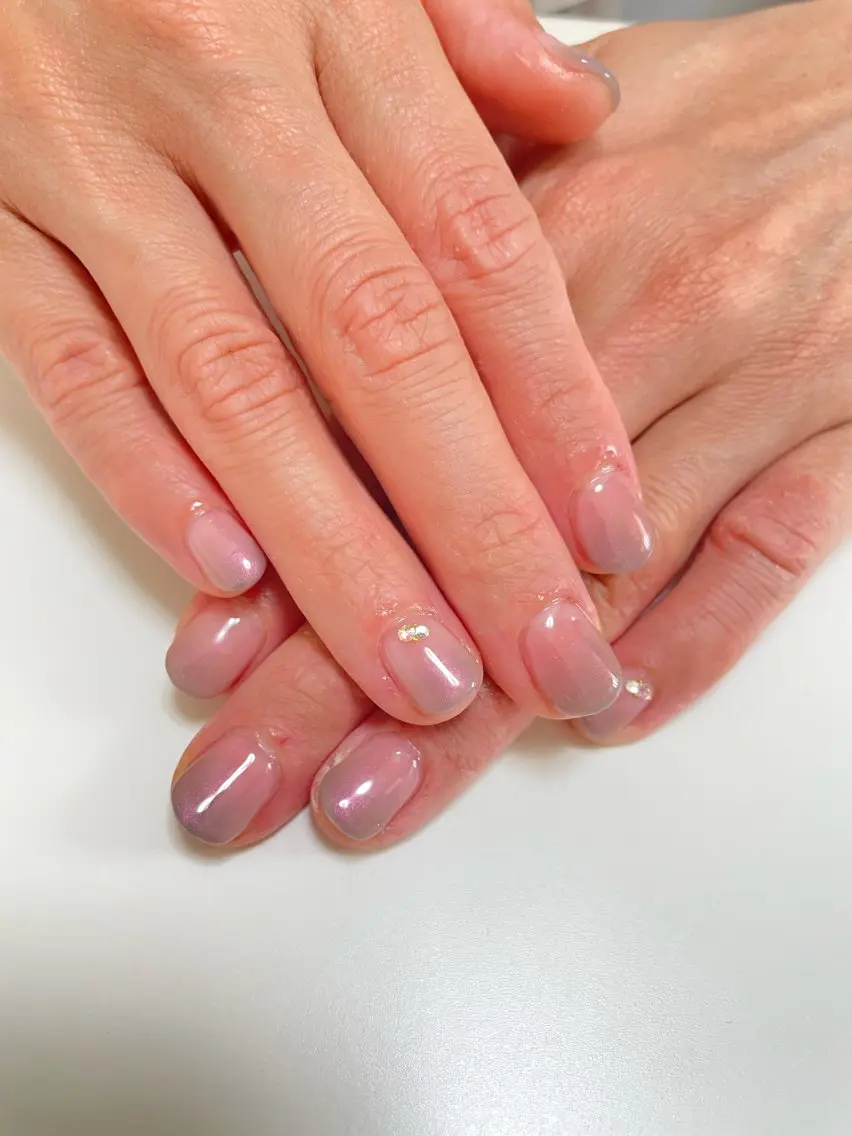 ネイル ジェルネイル グラデーション オフィスネイル Sachi NAILのネイルデザイン
