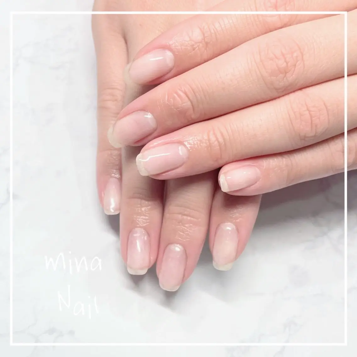 ネイル クリアネイル ジェルネイル mina Nailのネイルデザイン