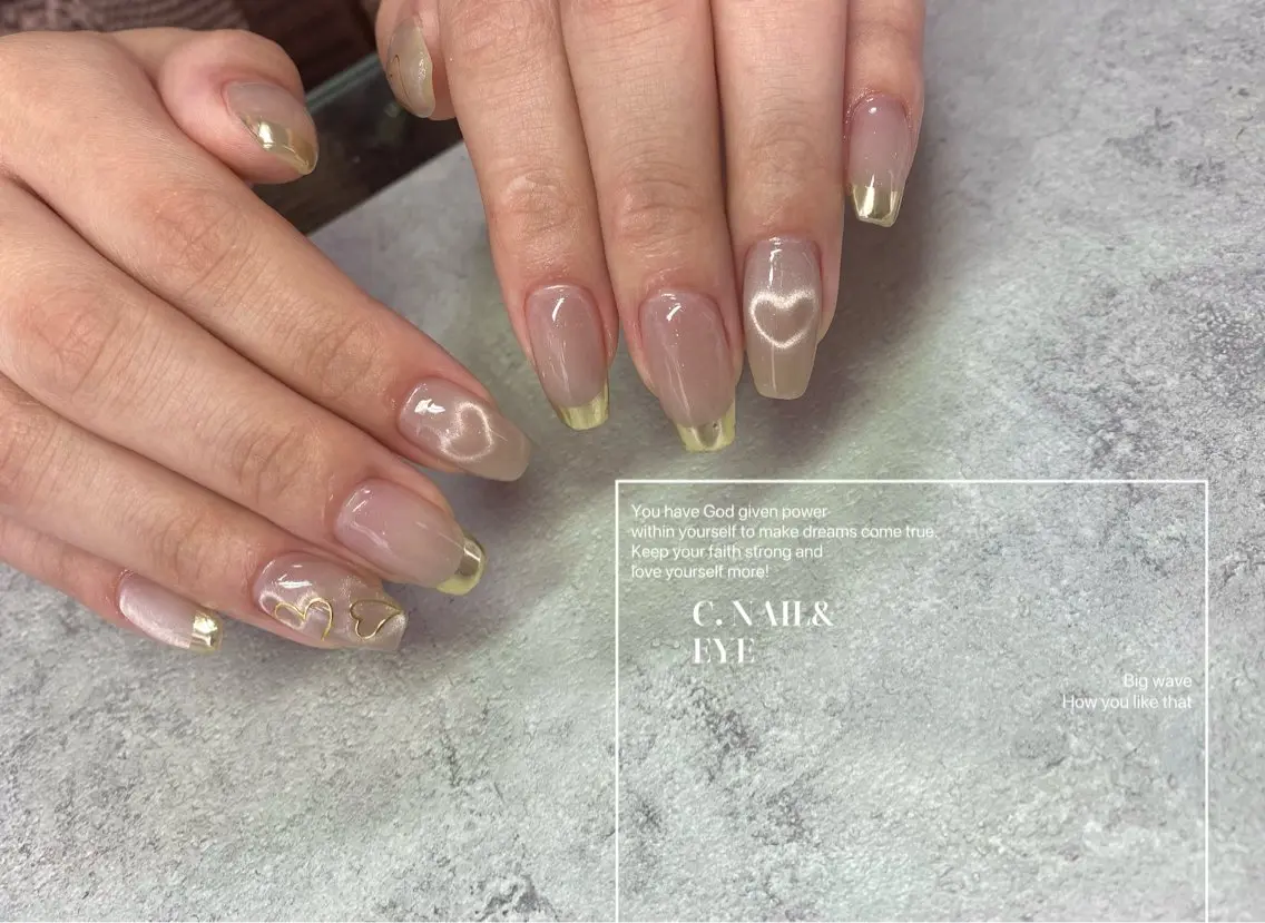 ネイル フラッシュネイル フットネイル ハート 氷ネイル・うるうるネイル キラキラネイル C.Nail &Eyeのネイルデザイン