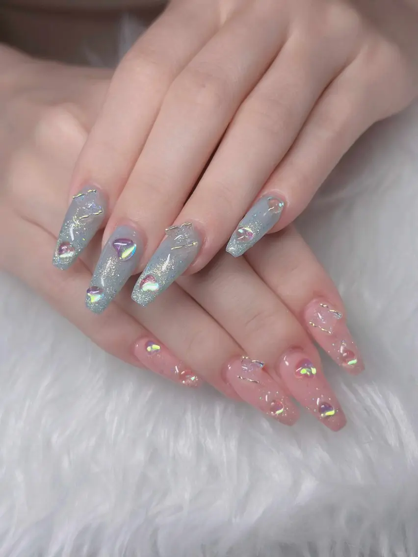 ネイル フレンチネイル ジェルネイル ハロウィン キラキラネイル 韓国ネイル H.baby Nail Salonのネイルデザイン