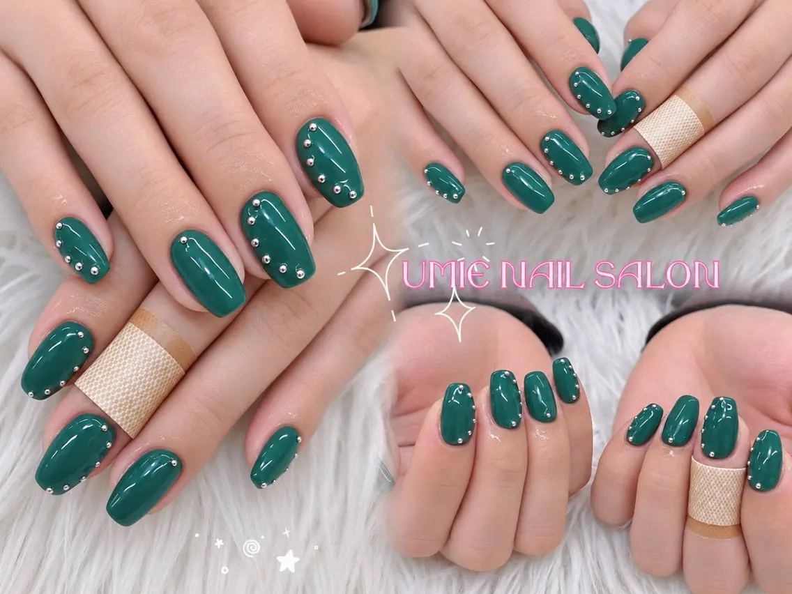 ネイル フットネイル フレンチネイル ジェルネイル ガラスフレンチ マグネットネイル ハンドネイル UMIE NAIL SALONのネイルデザイン
