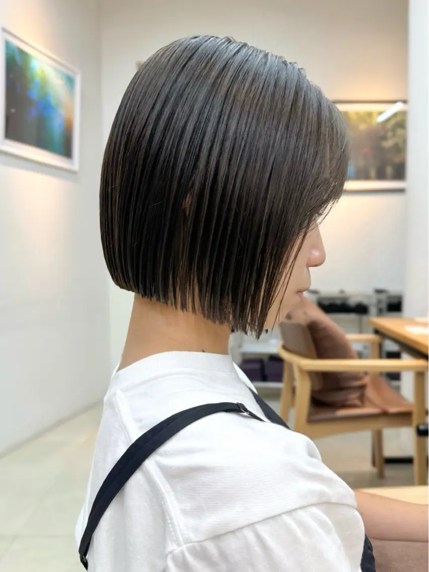 ショート パーマ ボブ 縮毛矯正 カット 縮毛矯正 トリートメント ボブ/ショート /パーマ/shinのヘアスタイル