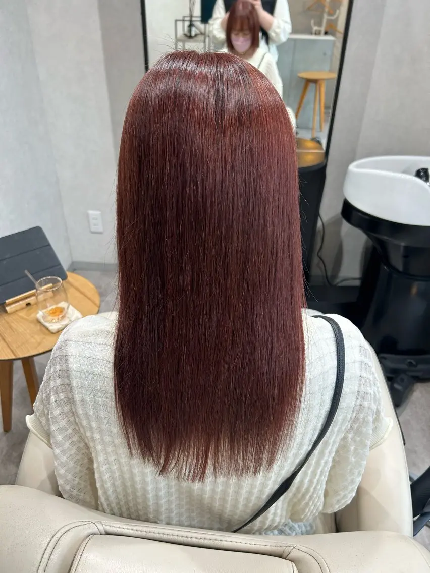 ロング 髪質改善 トリートメント カット ヘアカラー トリートメント Mintleaf🌿 akihoのヘアスタイル