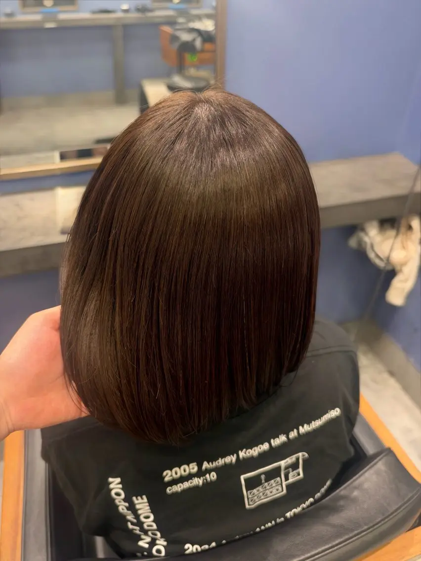ショート カラー オリーブカラー ヘアカラー トリートメント .⋆𝜗𝜚カラー モデル募集/yuuのヘアスタイル