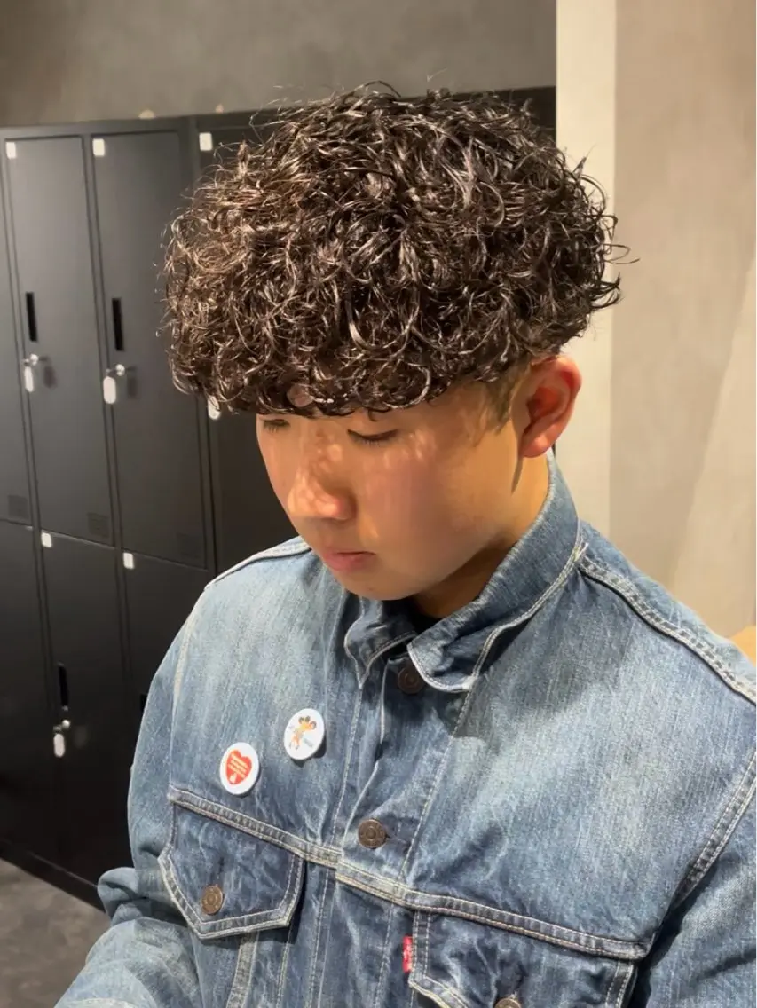 パーマ メンズ メンズパーマ プードルパーマ プードルパーマ カット パーマ 心斎橋メンズパーマ 颯太【Arca】のヘアスタイル