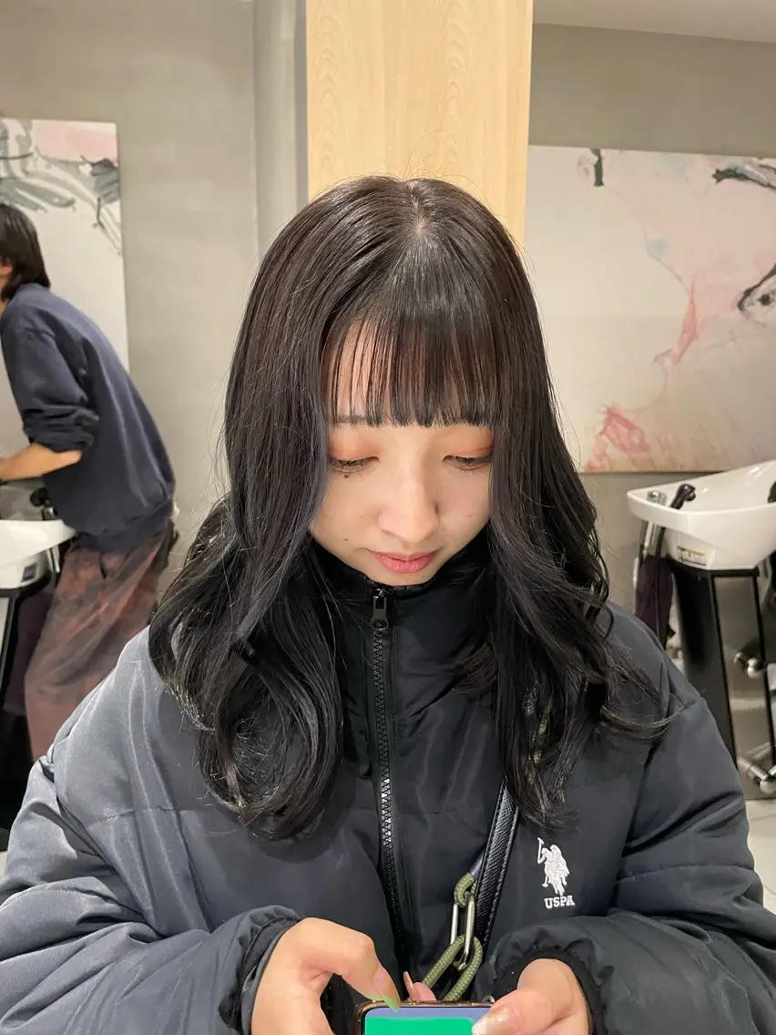 ロング カラー ヘアアレンジ ヘアカラー トリートメント ヘッドスパ ヘアセット 艶髪/レイヤーカット 🐣misakiのヘアスタイル