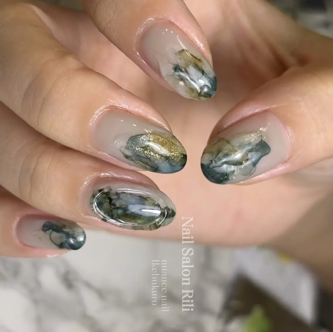 Natumiシンプル デザイン/深爪矯正のネイルデザイン