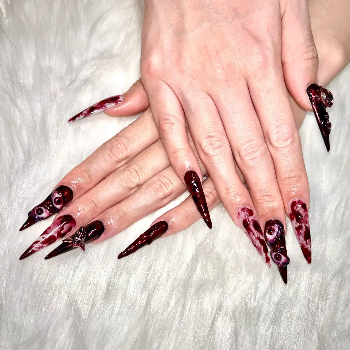 ネイル ハロウィン ハンドネイル 中野駅徒歩5分💅 ラクロレのネイルデザイン