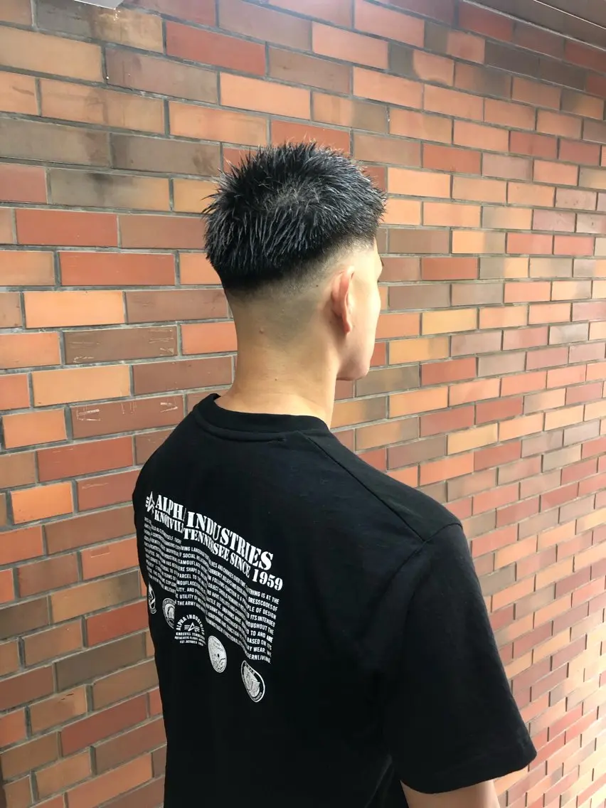 ショート メンズ フェードカット スキンフェード カット TOSHIKI| 上福岡メンズ|副店長のヘアスタイル