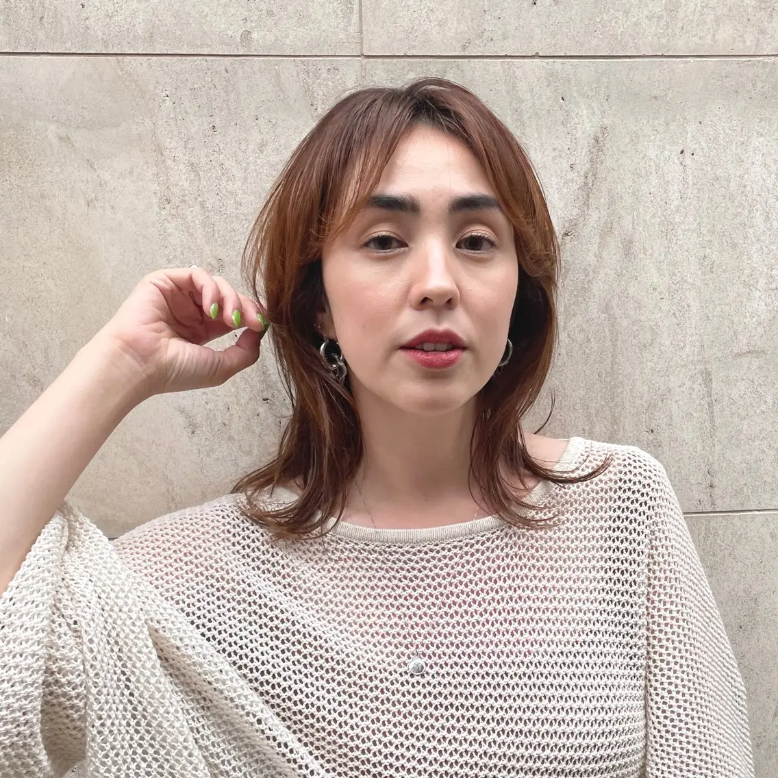 ミディアム カラー ハイライトカラー ハイライト ヘアカラー トリートメント matka白髪ぼかし 大人ヘア/KEIKOのヘアスタイル
