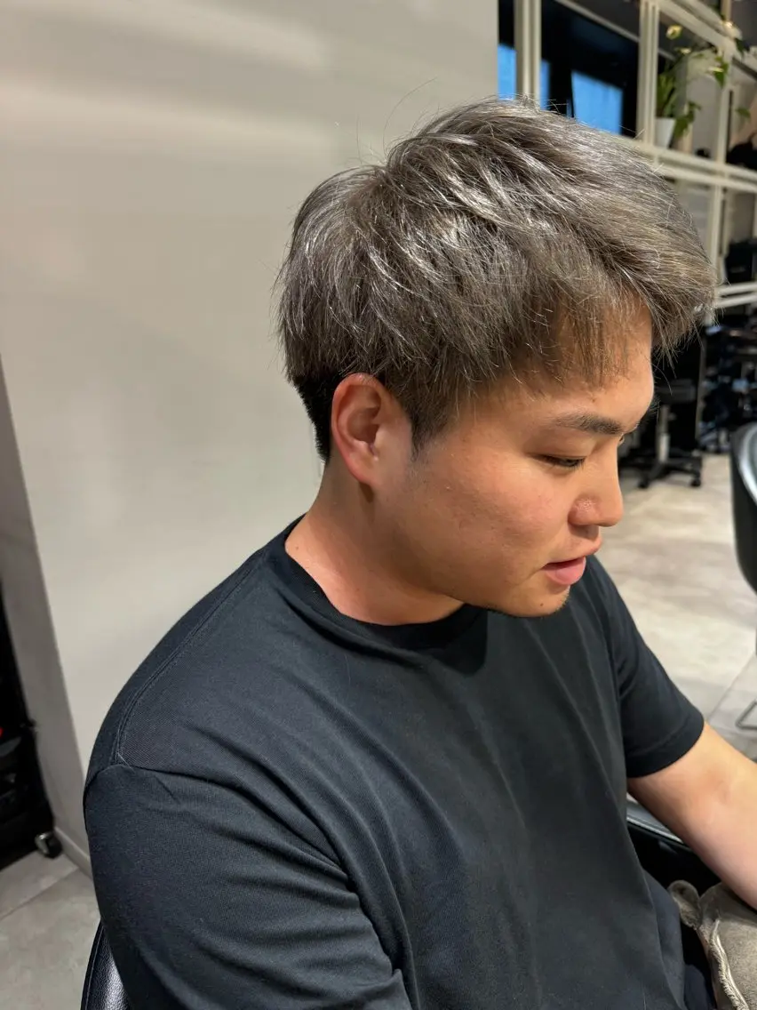 ショート カラー メンズ シルバー カット ヘアカラー トリートメント 似合う髪型が 分からない方へのヘアスタイル