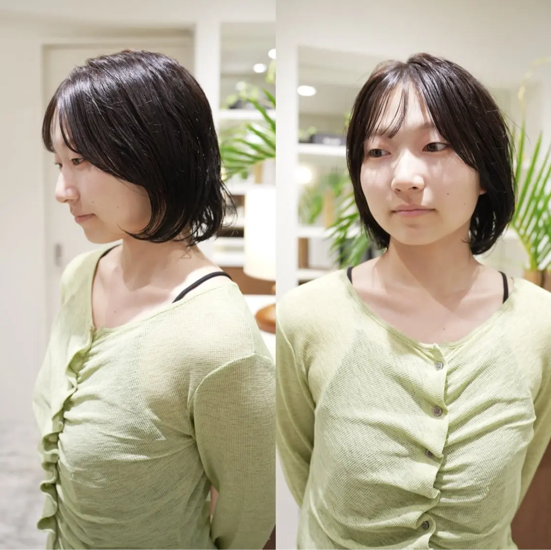 ショート カット ヘアカラー トリートメント ボブ/縮毛矯正/ 透明感カラー/YUUのヘアスタイル