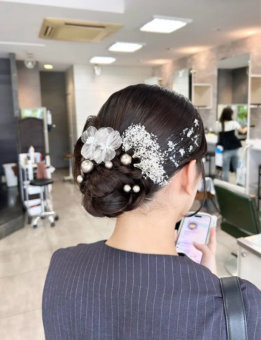 ヘアセット レイヤー/艶髪カラー 森本くるみのヘアスタイル