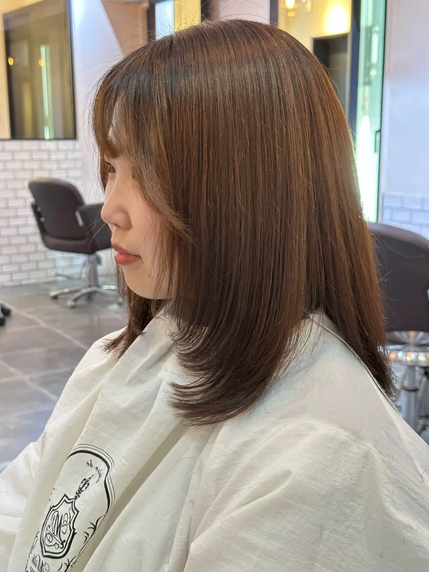 セミロング 似合わせひなた🐥 elima調布のヘアスタイル