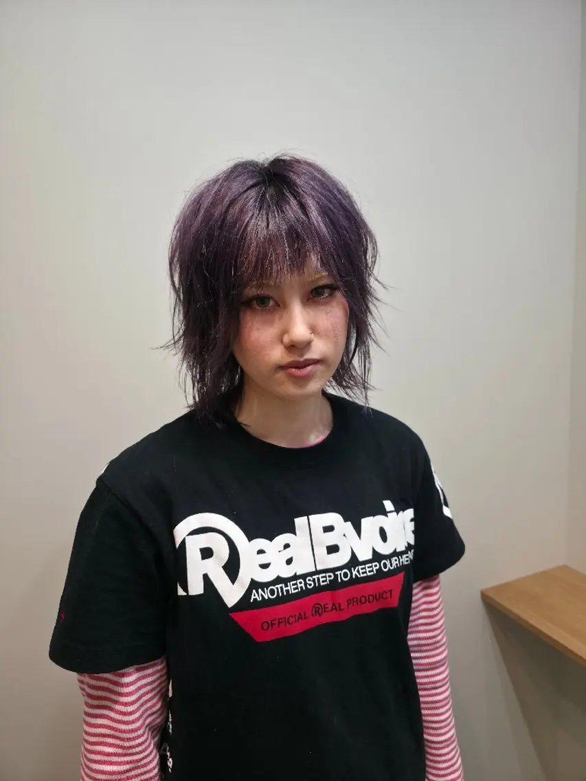 ミディアム カット ヘアカラー トリートメント OMA カタギシのヘアスタイル