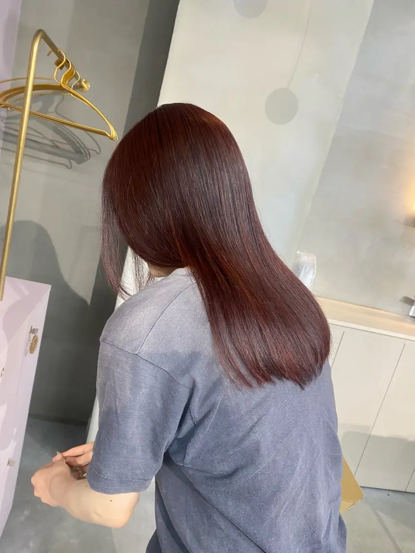ロング カラー カット ヘアカラー トリートメント 前橋 姫奈のヘアスタイル