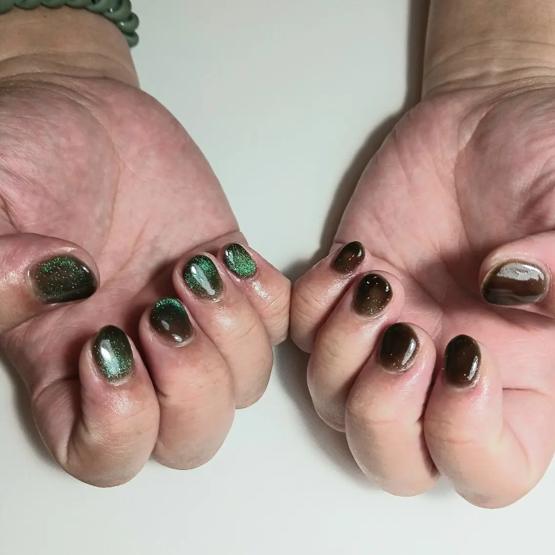 ネイル ジェルネイル キラキラネイル マグネットネイル 持ち込み オフィスネイル ハンドネイル owlnail /持込みデザイン専門のネイルデザイン