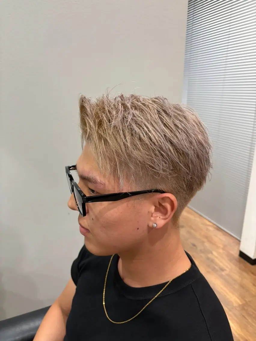 メンズ ヘアカラー トリートメント "漢"をあげる美容師 『REN』のヘアスタイル