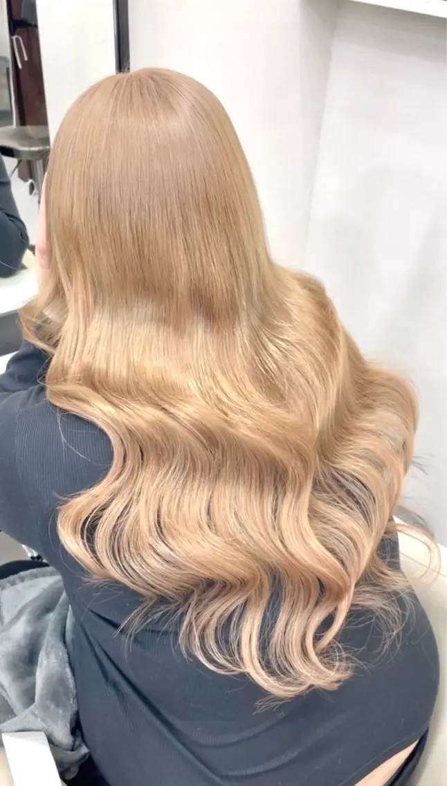【ミニモ限定価格💖】ケアブリーチ+艶カラーの写真
