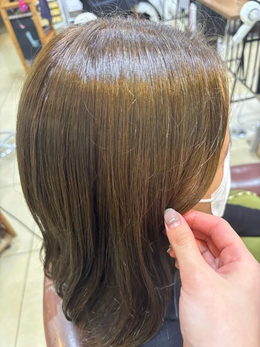 ミディアム eMu透明感カラー ちゅる髪yuki✩のヘアスタイル