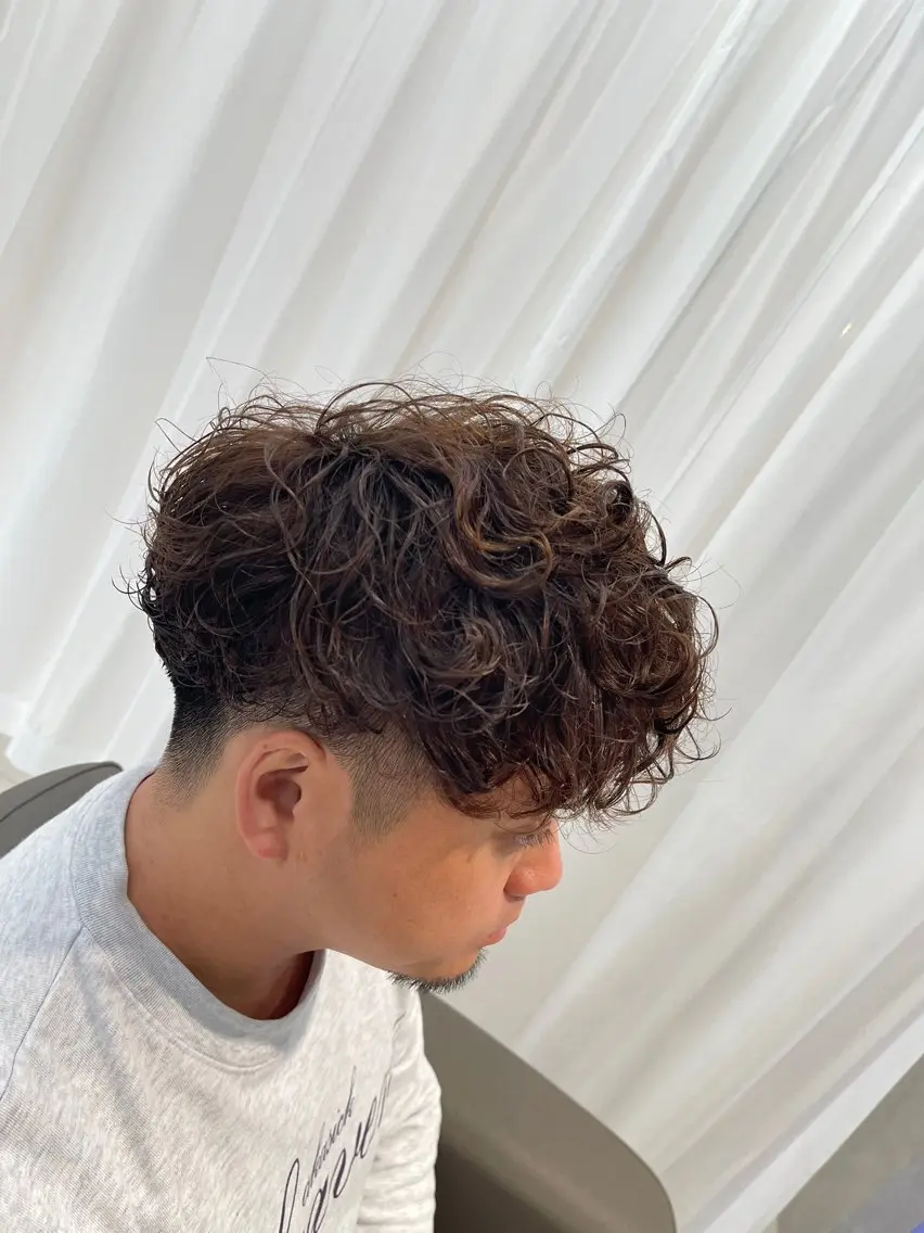 パーマ 【木場✂️理容室】 メンズ清潔感カットのヘアスタイル