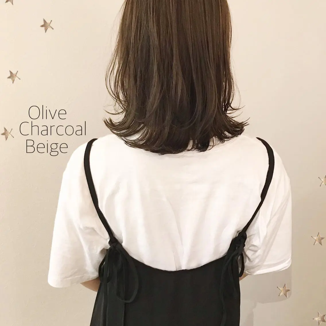 ミディアム カラー 市川 千夏のヘアスタイル