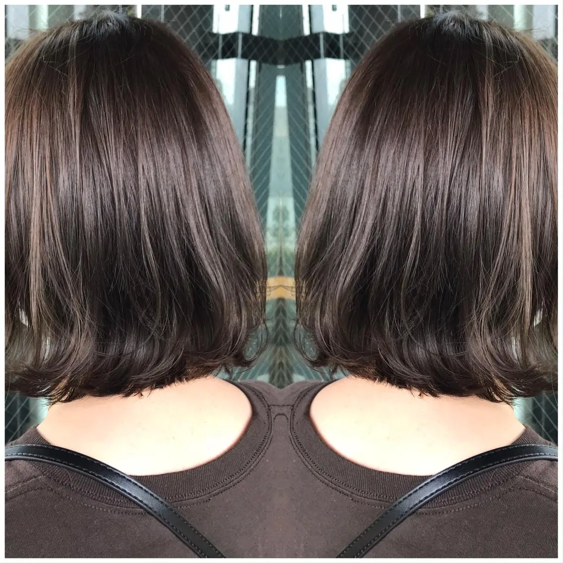 ショート カラー ベージュカラー オリーブベージュ 外ハネヘア カット ヘアカラー トリートメント ハタケヤマヨシキ ／BOOTHのヘアスタイル