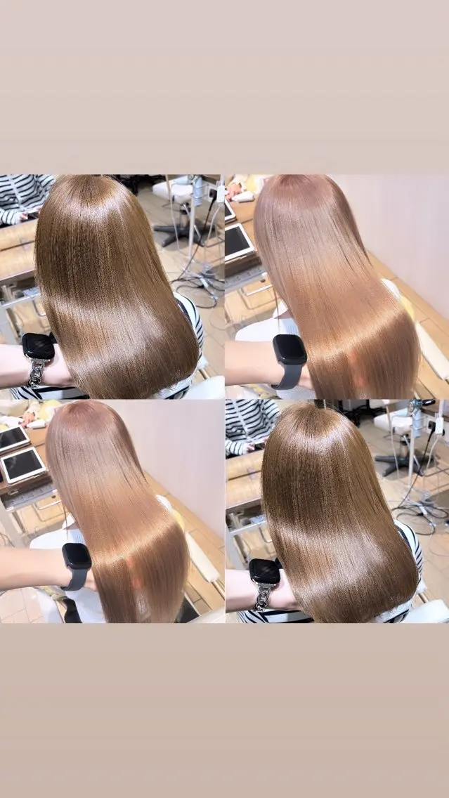 セミロング カラー 表参道/韓国レイヤー /前髪・顔周りカットのヘアスタイル