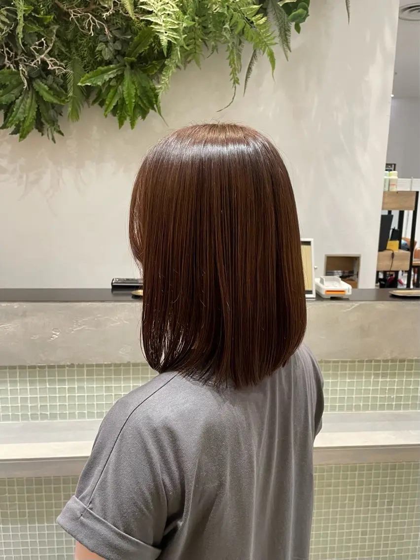 カラー ブラウンカラー ヘアカラー 自然と惹かれる🪷 艶カラー/茉優♩のヘアスタイル