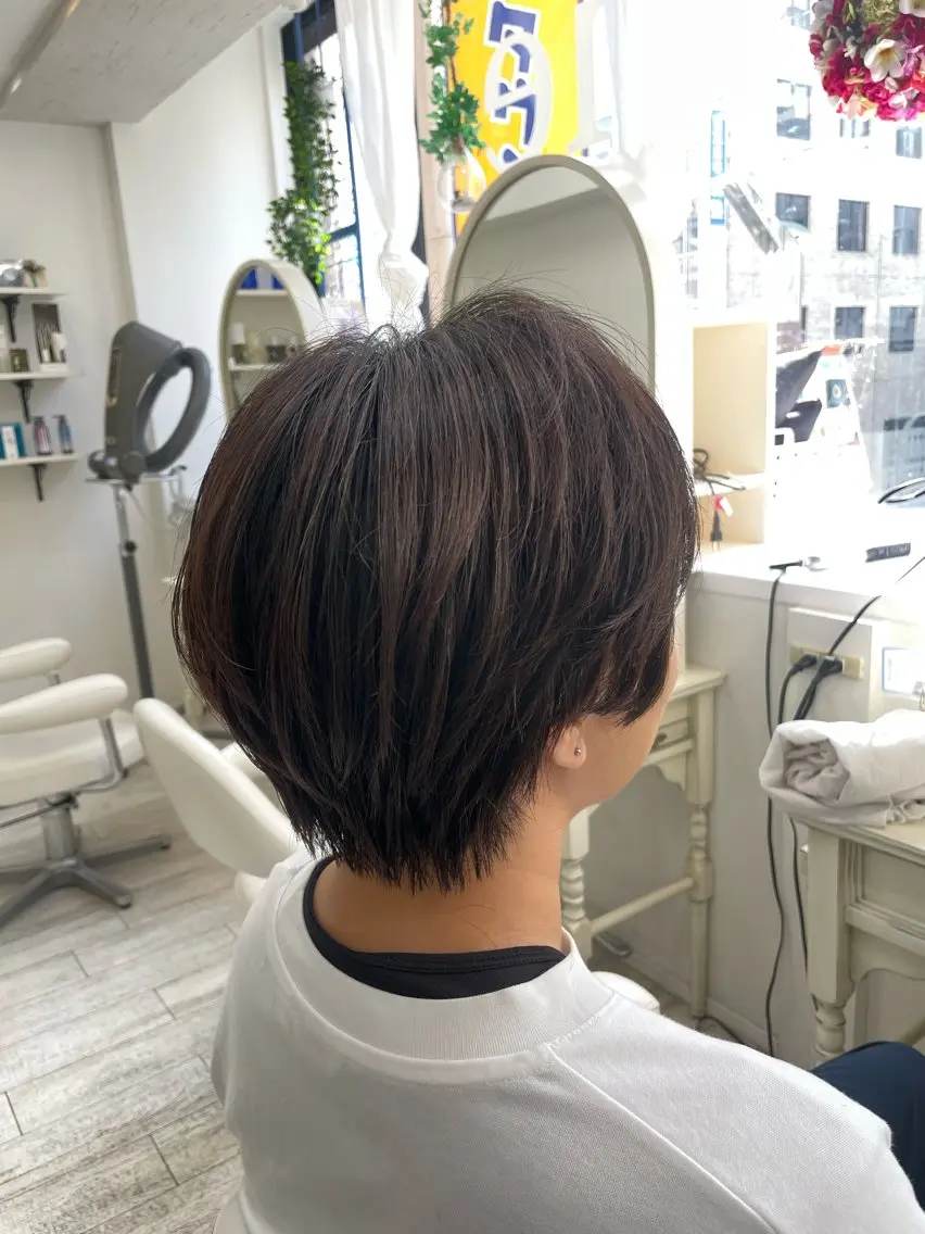ショート ハンサムショート ショートヘア カット トリートメント 新籾 尚哉のヘアスタイル