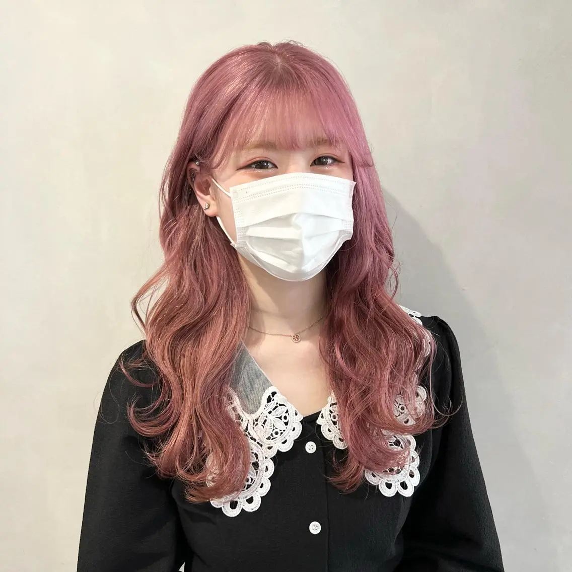 ロング カラー ブリーチ ケアブリーチ ハイトーンカラー ピンクカラー ヘアカラー トリートメント 🩵ブリーチカラー MIORI🩵のヘアスタイル