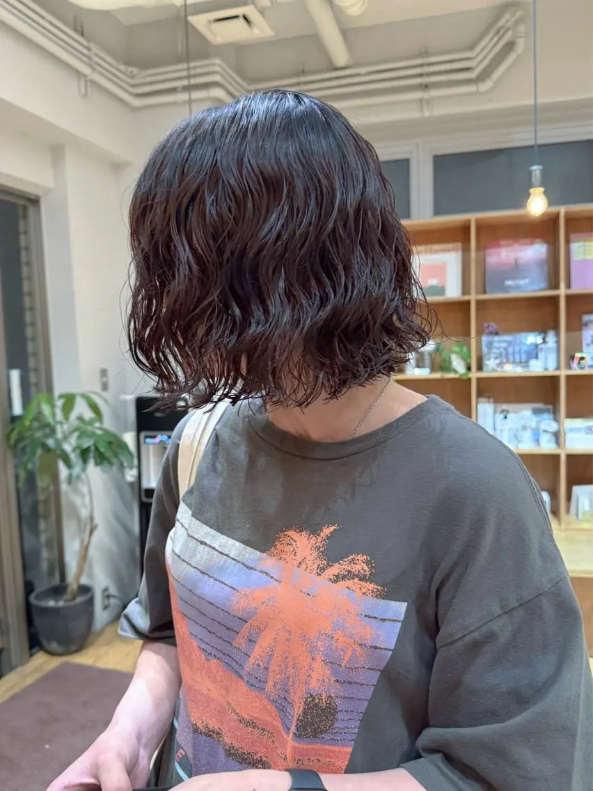 ショート パーマ カット パーマ 大橋 芽衣のヘアスタイル