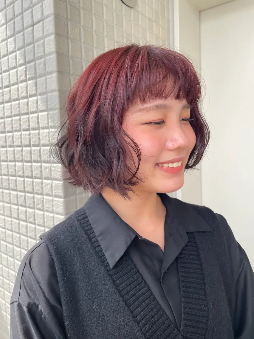 ショート 🎀レイヤー/パーマ カラー/ai🎀のヘアスタイル