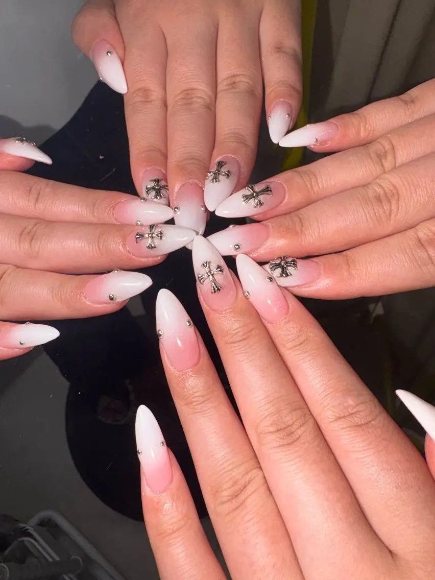 ネイル ハンドネイル 33nail✴️栄 スミレ❇️Gel-xのネイルデザイン