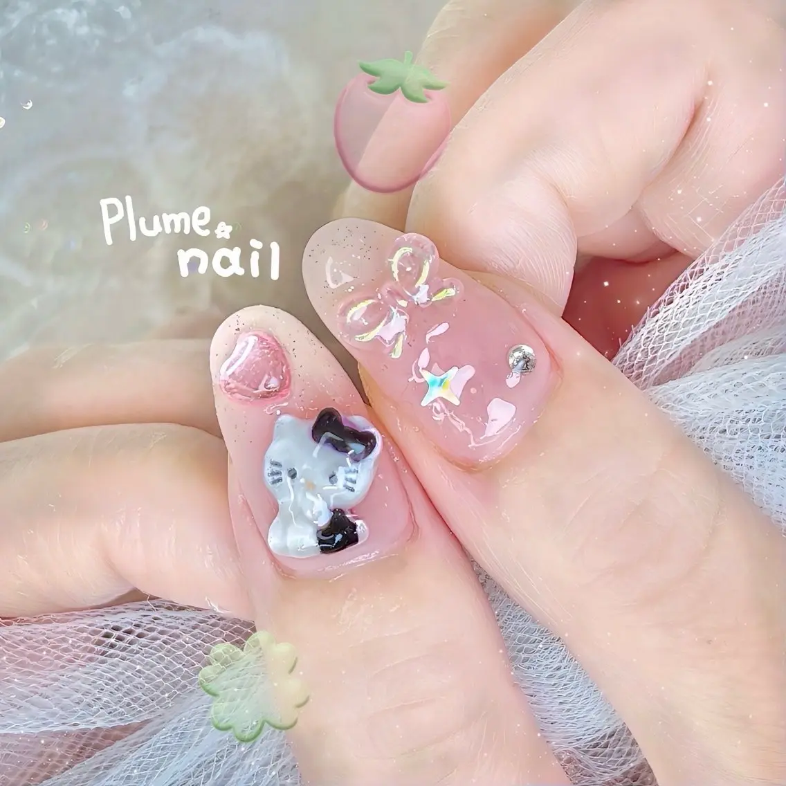 ネイル ハンドネイル plume nail ☆韓国ネイルのネイルデザイン