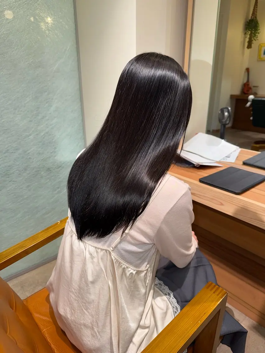 ロング 縮毛矯正 トリートメント カット 縮毛矯正 トリートメント 鈴木 海都のヘアスタイル