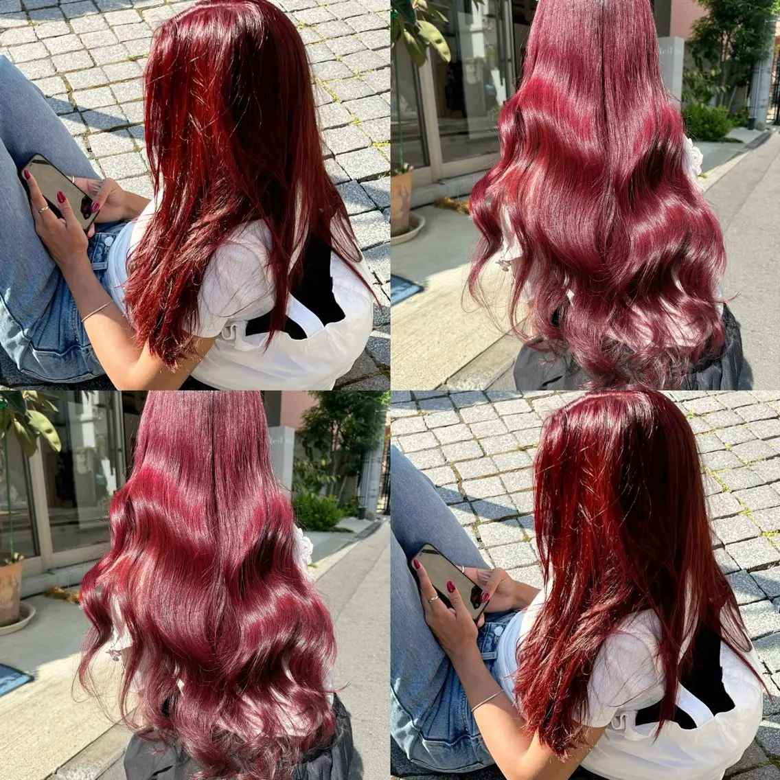 ロング カラー カット ヘアカラー トリートメント ブリーチなしカラー kana🐱のヘアスタイル