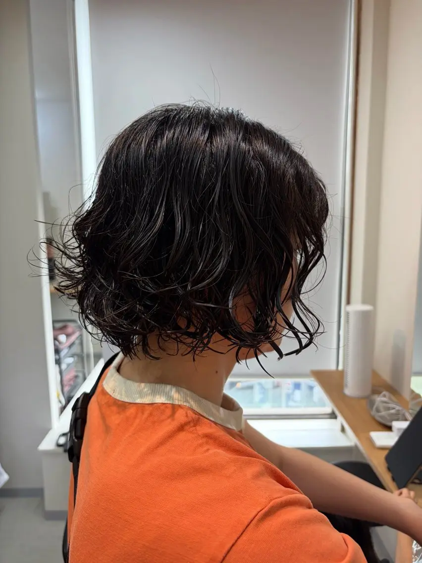 パーマ カット パーマ トリートメント china/ボブ /レイヤーカットのヘアスタイル