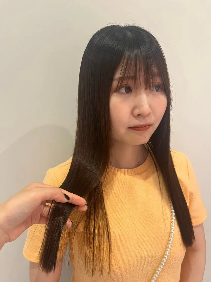 ロング パーマ ramphy 柴原 夢奈のヘアスタイル