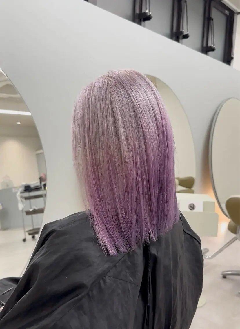 ミディアム カット ヘアカラー 🫧ペール系カラー /デザイン秀喜🫧のヘアスタイル