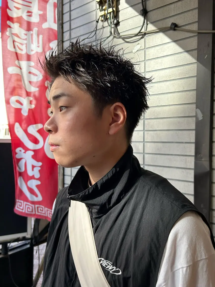 ✨メンズ限定✨スパイキーショート+ピンパーマの写真