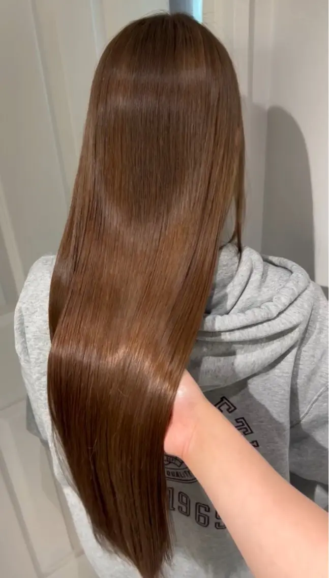 ロング カラー ヘアカラー トリートメント himari💜 暖色/レイヤーカットのヘアスタイル