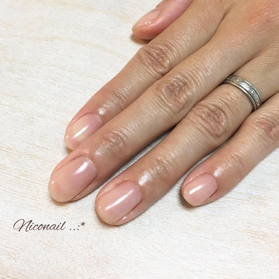 ショート ネイル クリアネイル ジェルネイル Niconail ☆ 仙川/ Aiのネイルデザイン